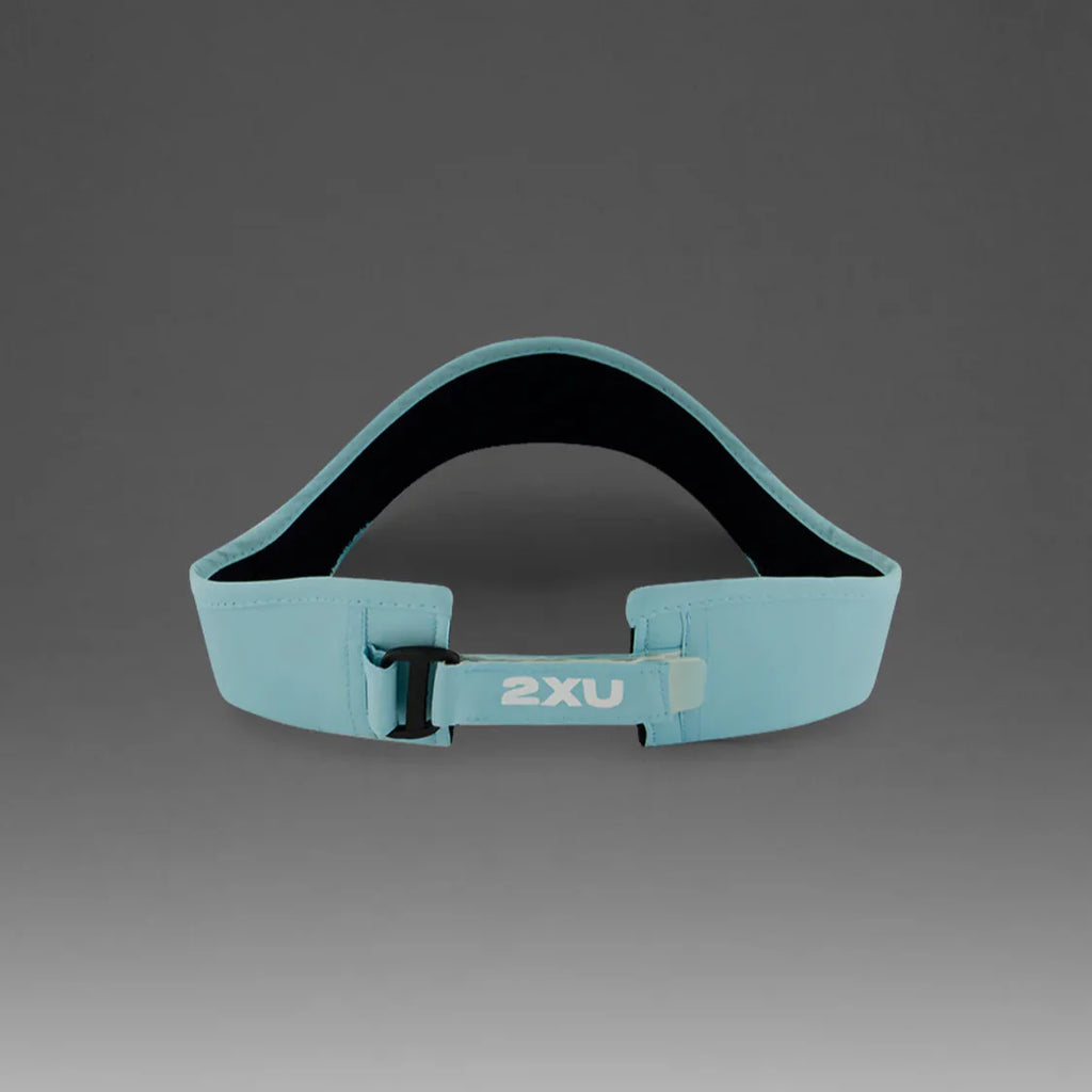 2XU Run Visor | Retro Blue / White