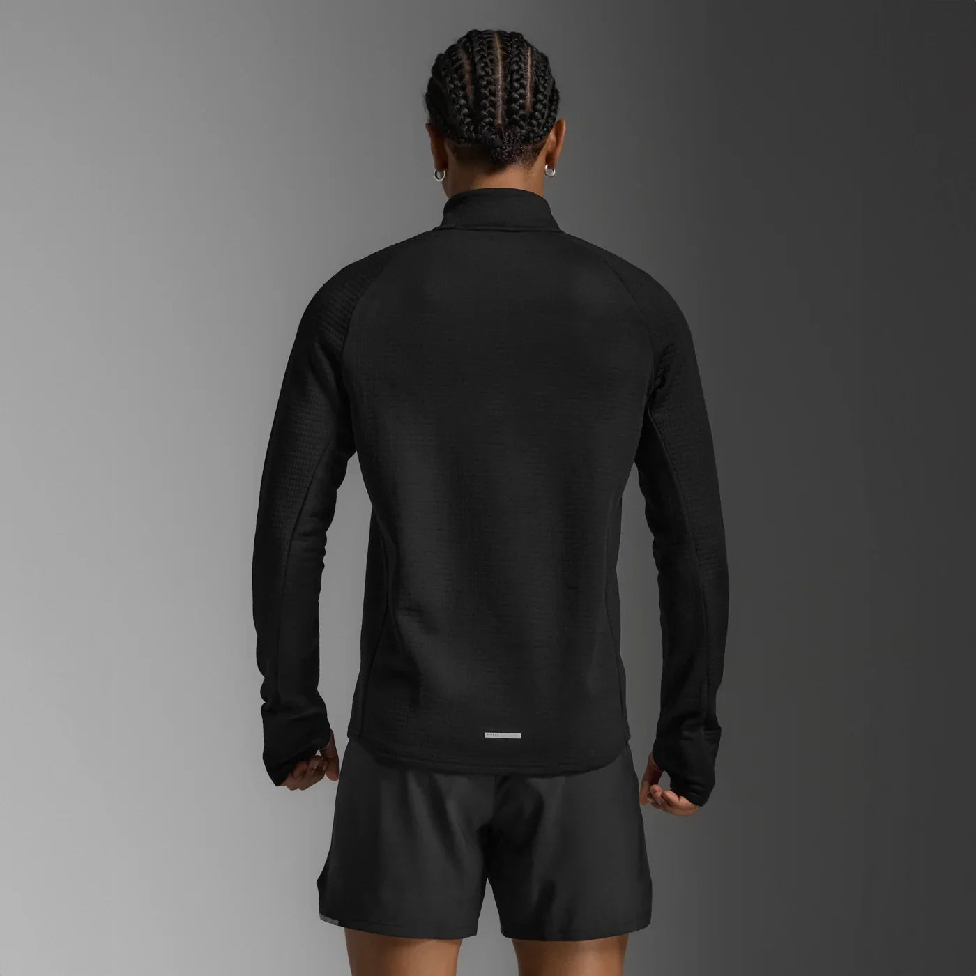 2XU Ignition Hyper-Haptic 1/4 Zip Fleece | Black / Silver Reflective | Mens