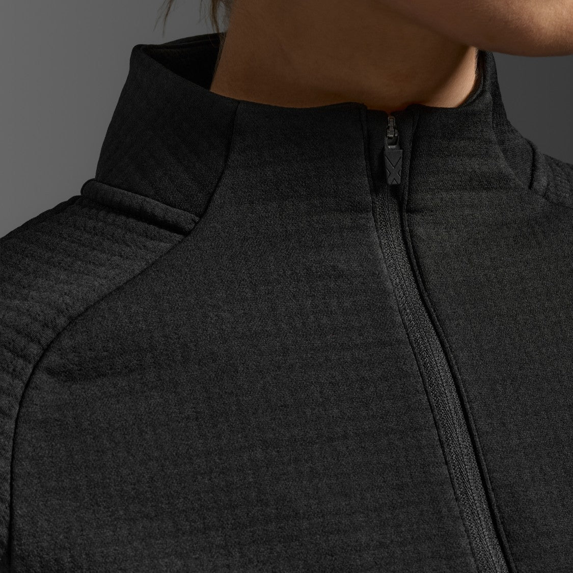 2XU Ignition Hyper-Haptic 1/4 Zip Fleece | Black / Silver Reflective | Womens