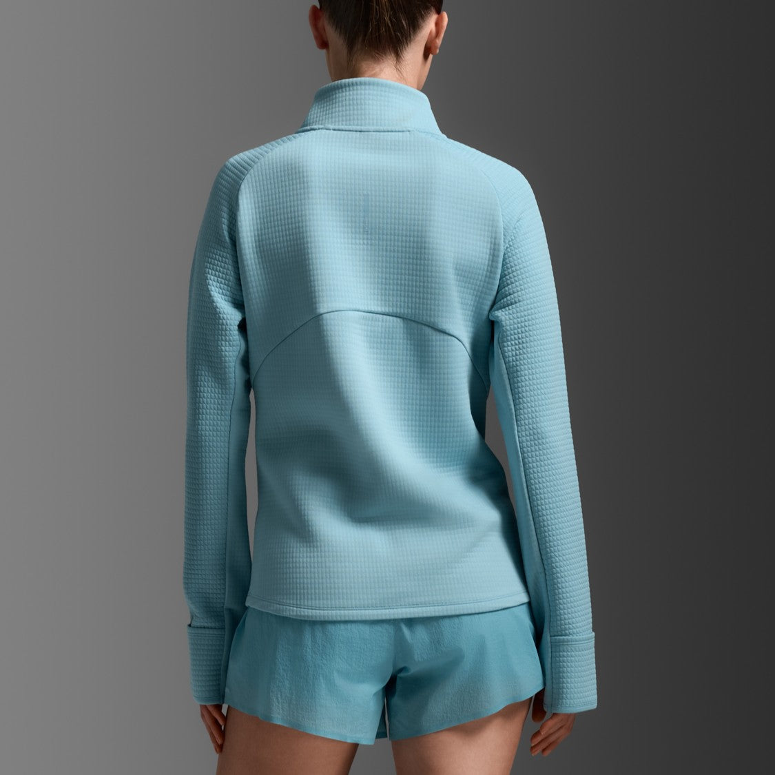 2XU Ignition Hyper-Haptic 1/4 Zip Fleece | Retro Blue / Reflective | Womens