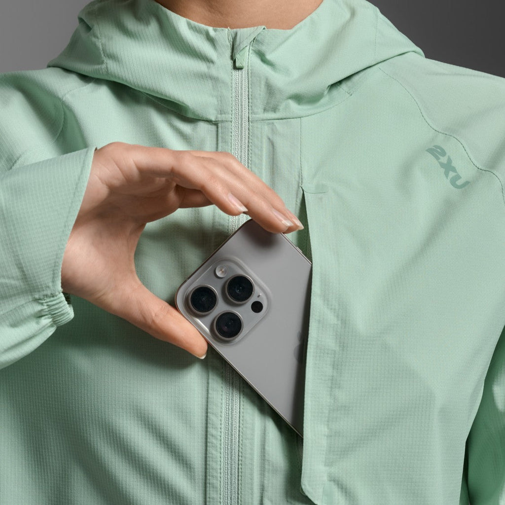 2XU Ignition Shield Jacket | Digital Mint / Reflective | Womens