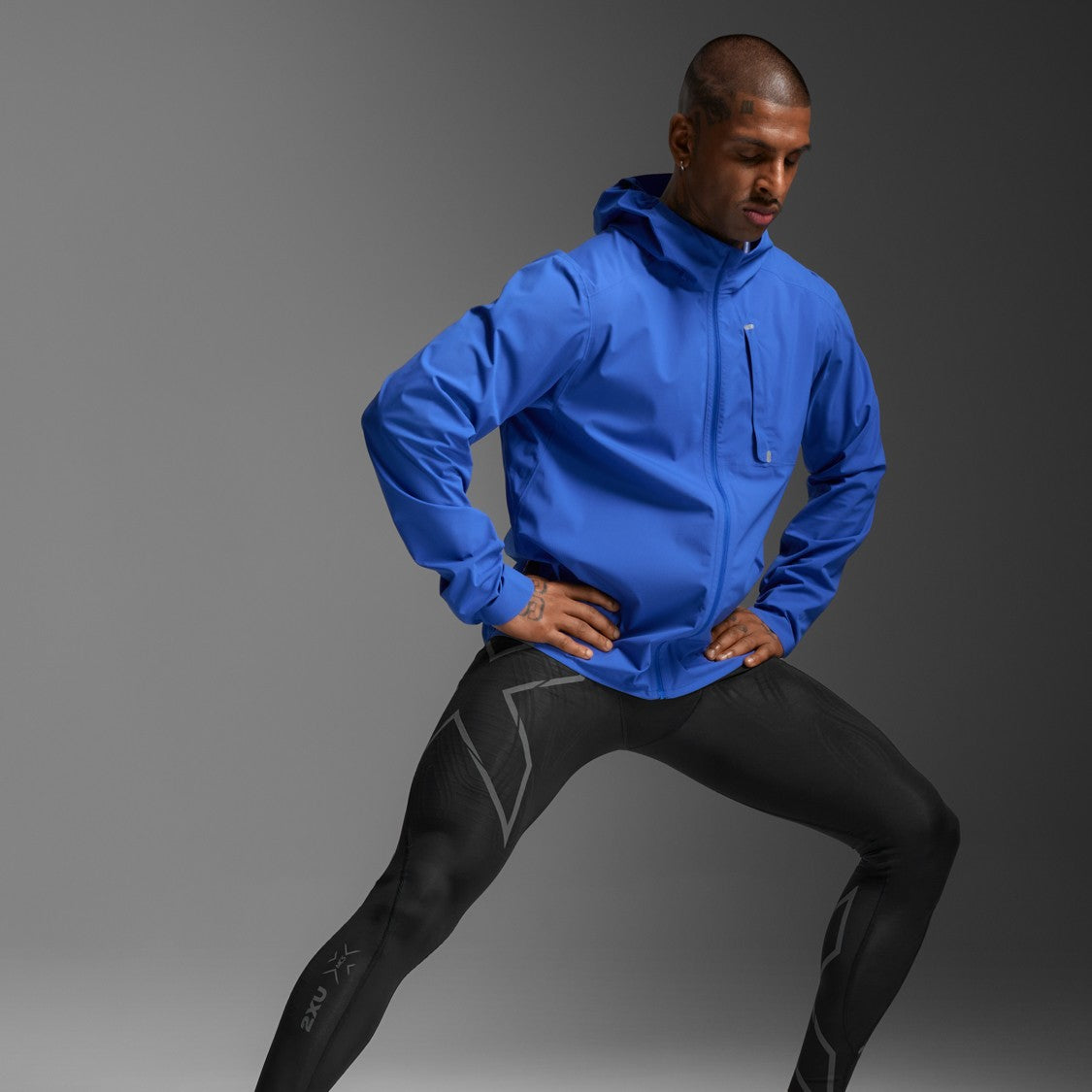 2XU Ignition Shield Jacket | Surf / Silver Reflective | Mens