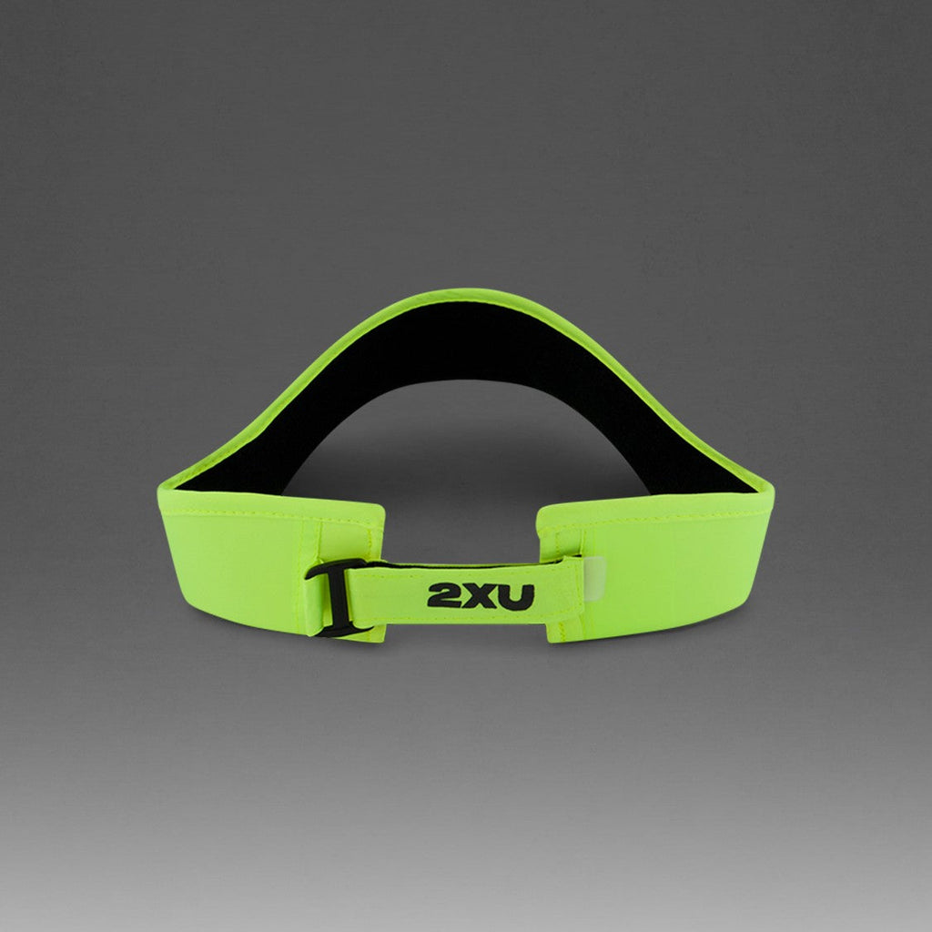 2XU Run Visor | Volt / Black