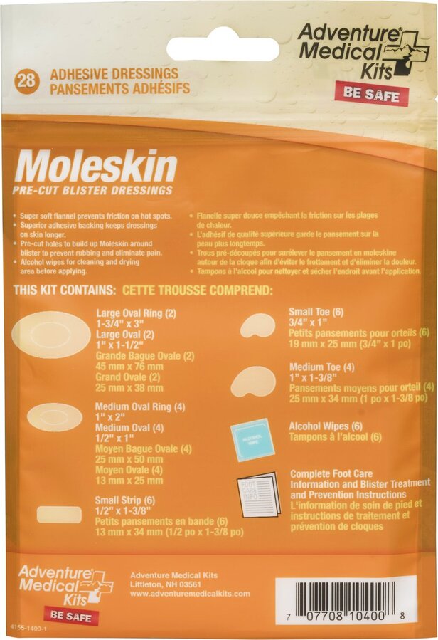 AMK Moleskin Pre-Cut Blister Dressings
