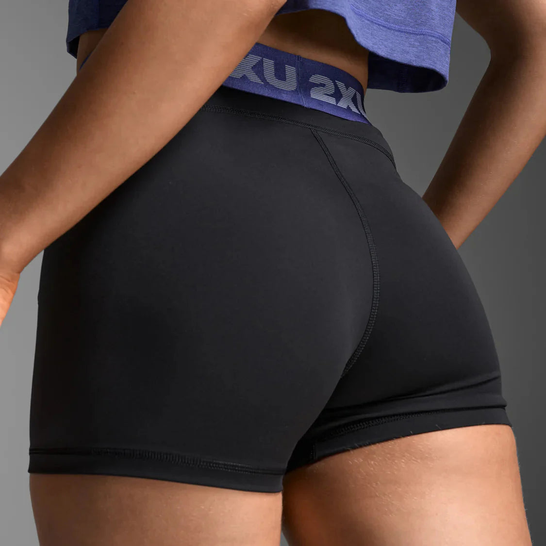 2XU Everyday Compression 3 inch Short Tights | Black / Future Dusk | Womens