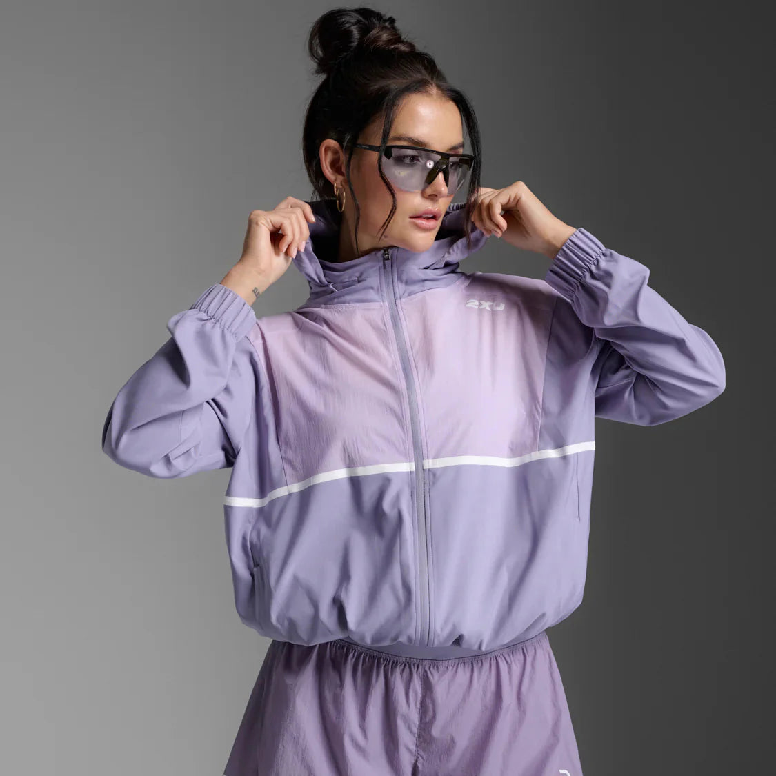 2XU Aero Sheer Windbreaker | Digital Lilac | Womens