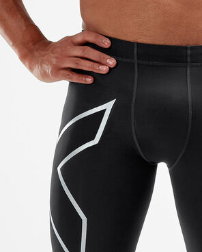 2XU Men's Core Compression Tights - Black/Silver