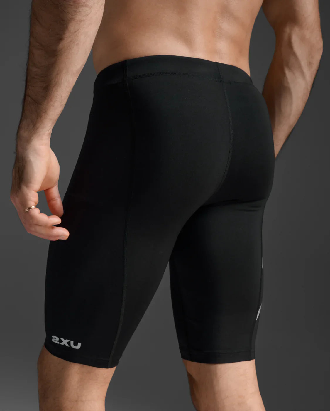 2XU Men's Core Compression Shorts - Black/Silver