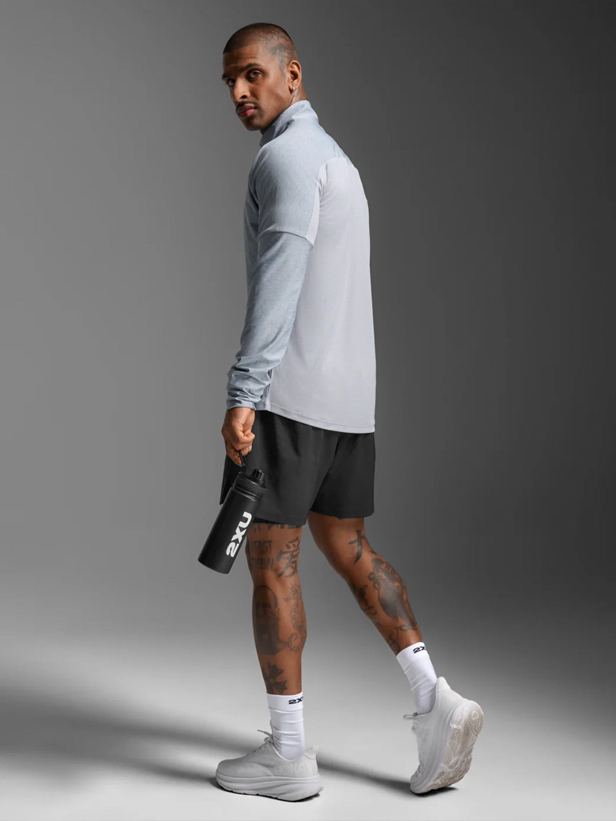 2XU Men's Aero 1/2 Zip - Weathervane/Black Reflective