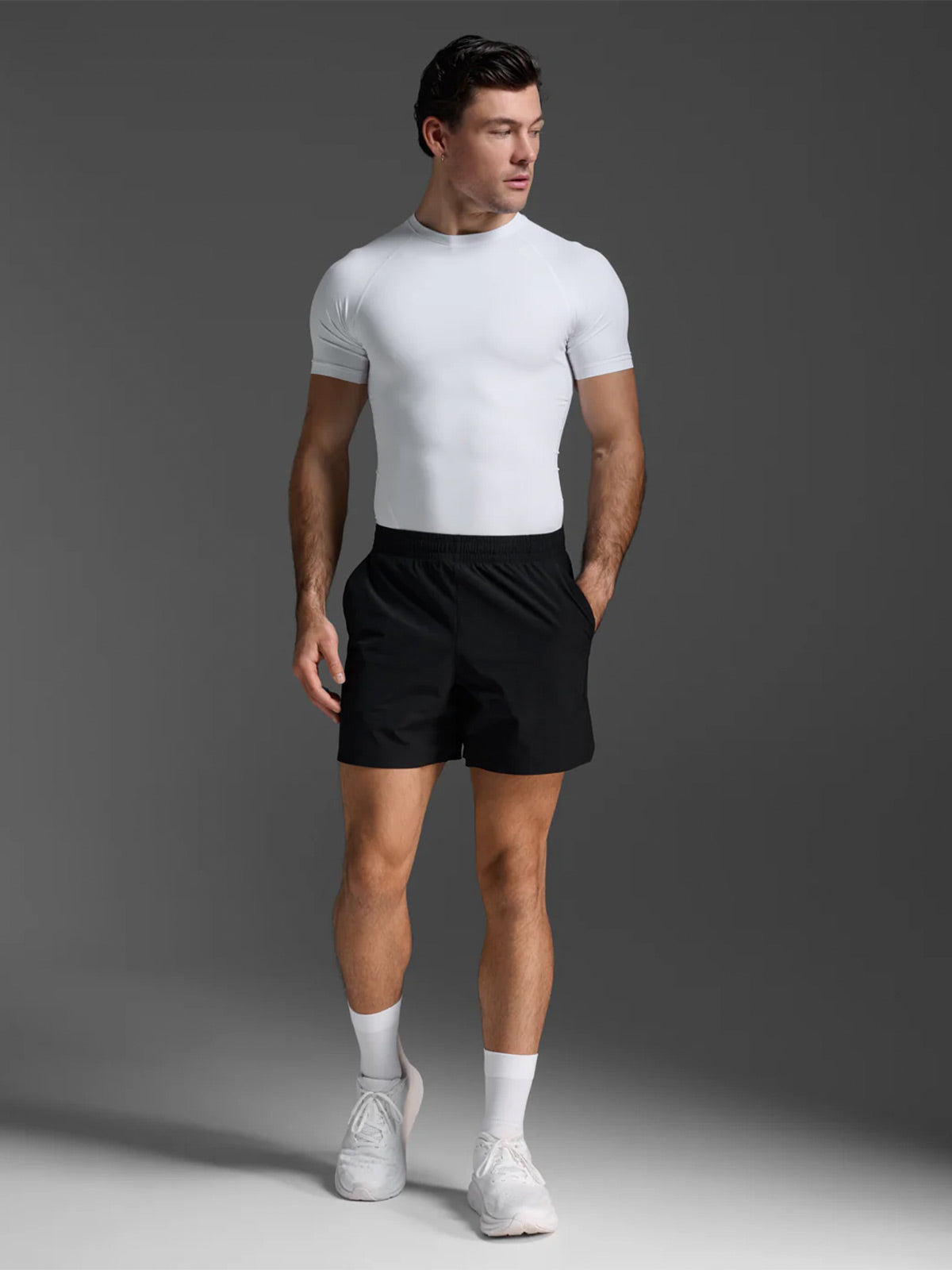 2XU Men's Core Compression Short Sleeve - White/No Logo