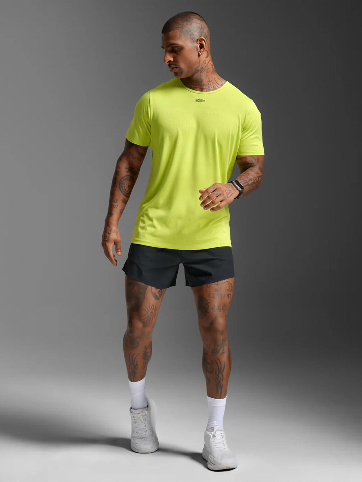 2XU Men's Light Speed Tech Tee - Volt/Black Reflective