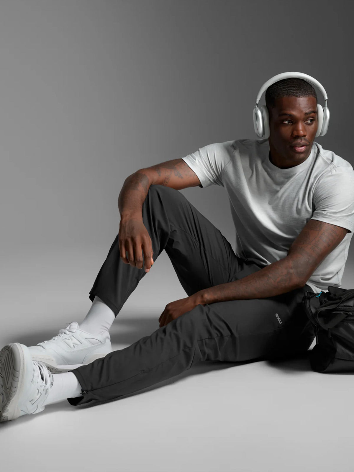 2XU Men's Signature Soft Jersey Tee - Harbor Mist/Harbor Mist