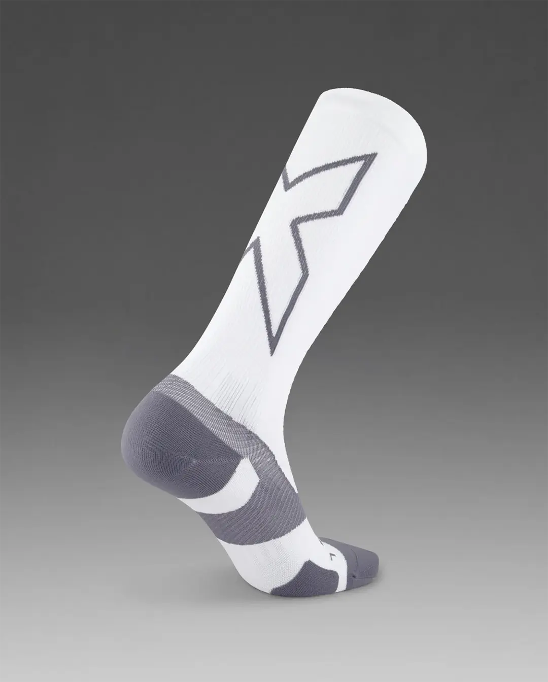 2XU Unisex's Vectr Light Cushion FullLength - White/Grey
