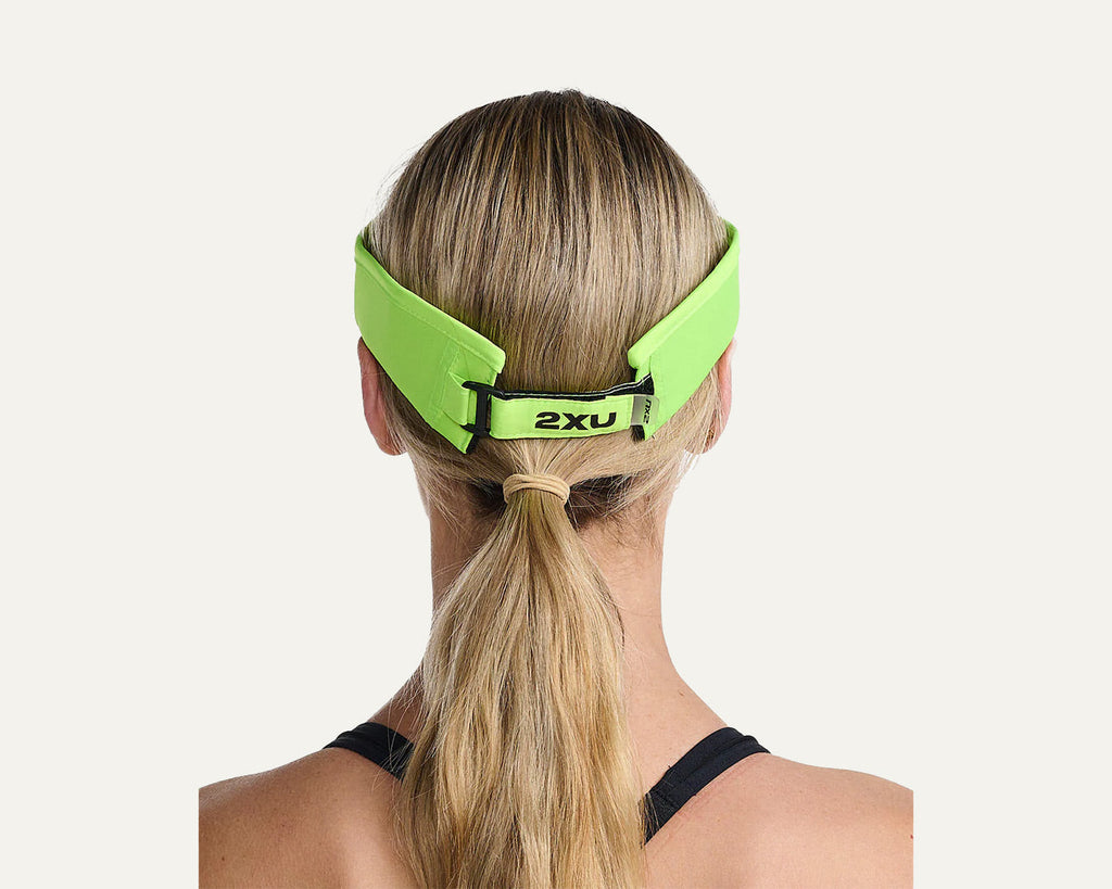 2XU Unisex's Run Visor - Volt/Black