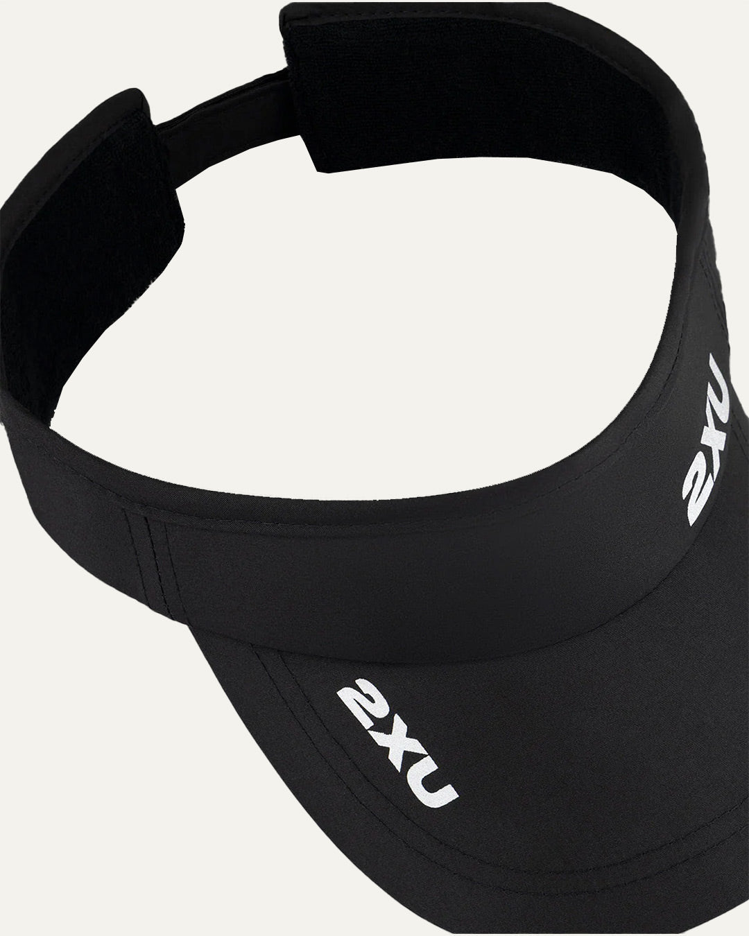 2XU Unisex's Run Visor - Black/Black