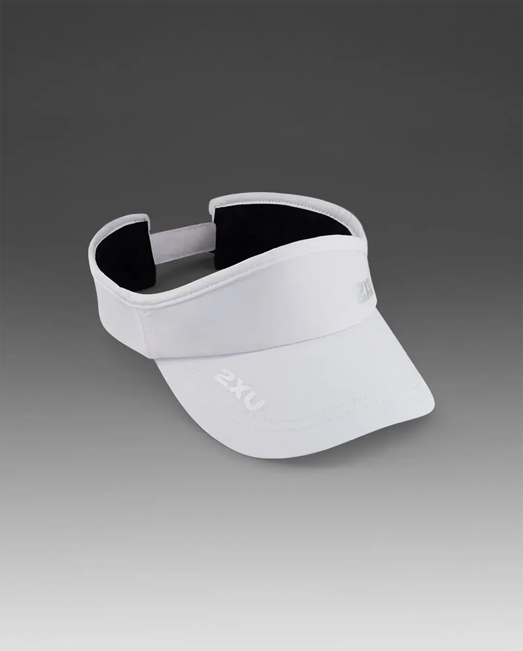 2XU Unisex's Run Visor - White/White