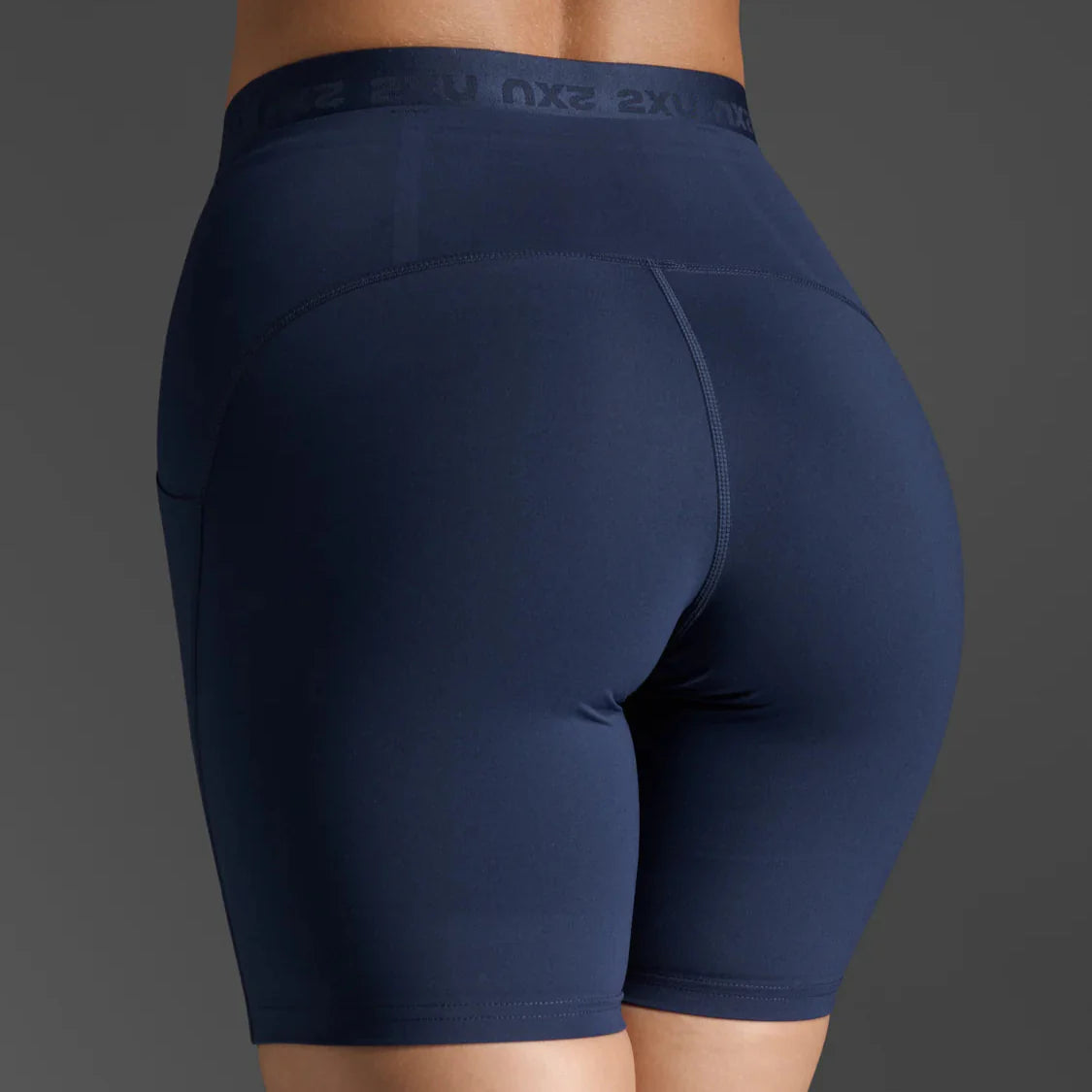 2XU Form Stash Hi-Rise Bike Short | Midnight | Womens