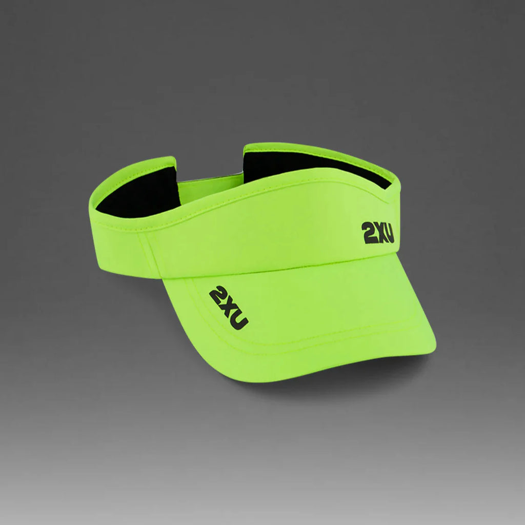 2XU Run Visor | Volt / Black